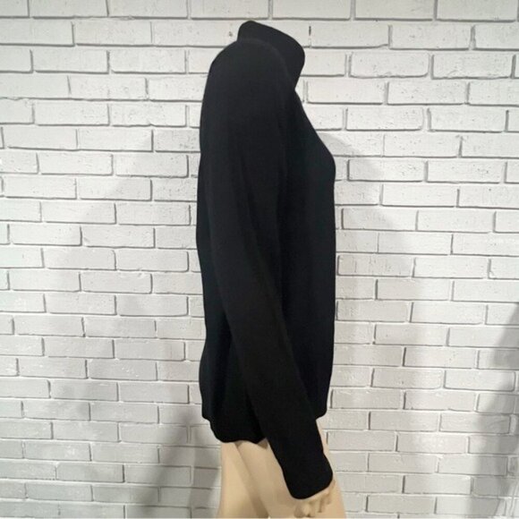 Charter Club Black Cashmere Turtleneck Sweater - Size Large - Picture 11 of 13